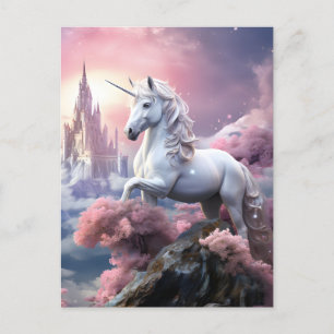 Cartão postal Unicorn bonito