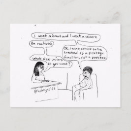 Cartão postal Unicorn do Comunicação corporativo