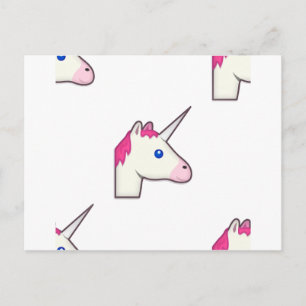 Cartão Postal unicorn emoji