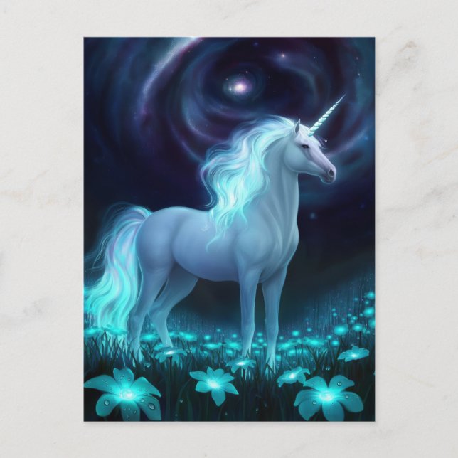 Cartão Postal Unicorn Fantasy (Frente)