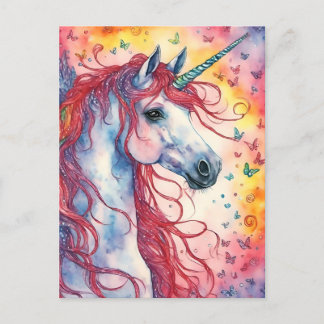 Cartão Postal Unicorn Pegasus