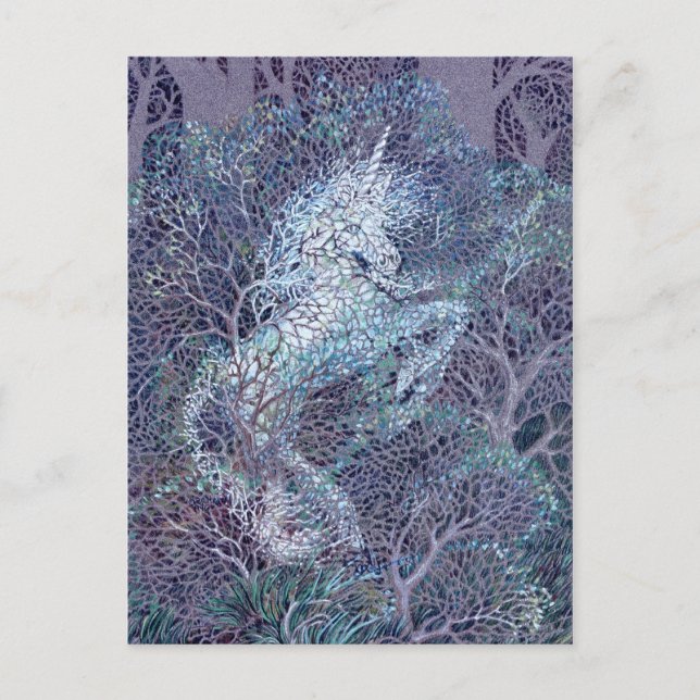 Cartão Postal Unicorn Woods Deva (Frente)