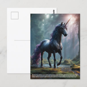 Cartão Postal Unicórnio