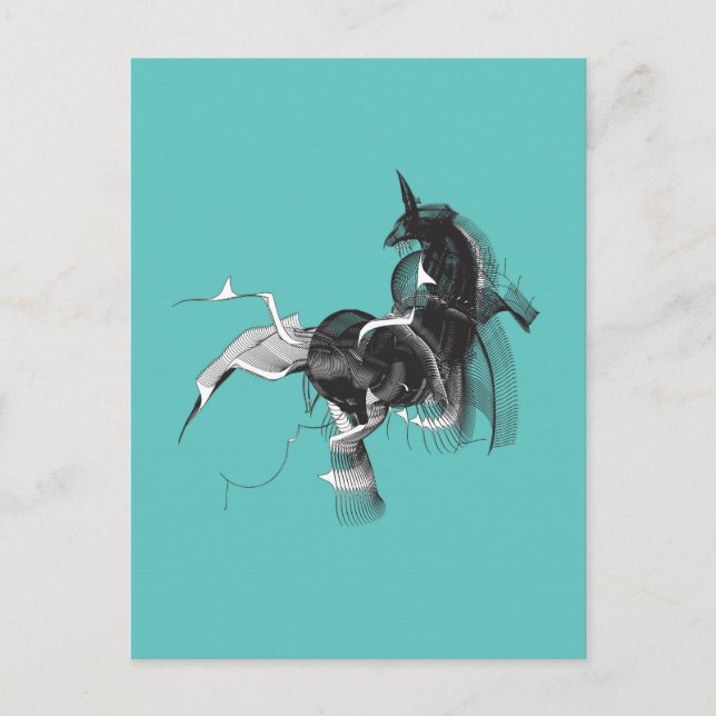 Cartão Postal Unicórnio Digital (Frente)