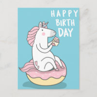 Unicórnio Feliz Aniversário