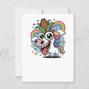 Cartão Postal Unicórnio Mágico - Criatura Fantasticamente Brega