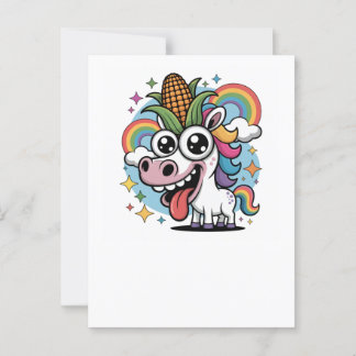 Cartão Postal Unicórnio Mágico - Criatura Fantasticamente Brega