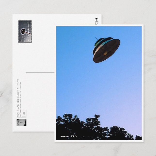 Cartão Postal Unidentified flying object (Frente/Verso)