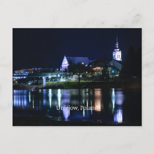 Cartão Postal Unijow, Lodz, Polônia (Frente)