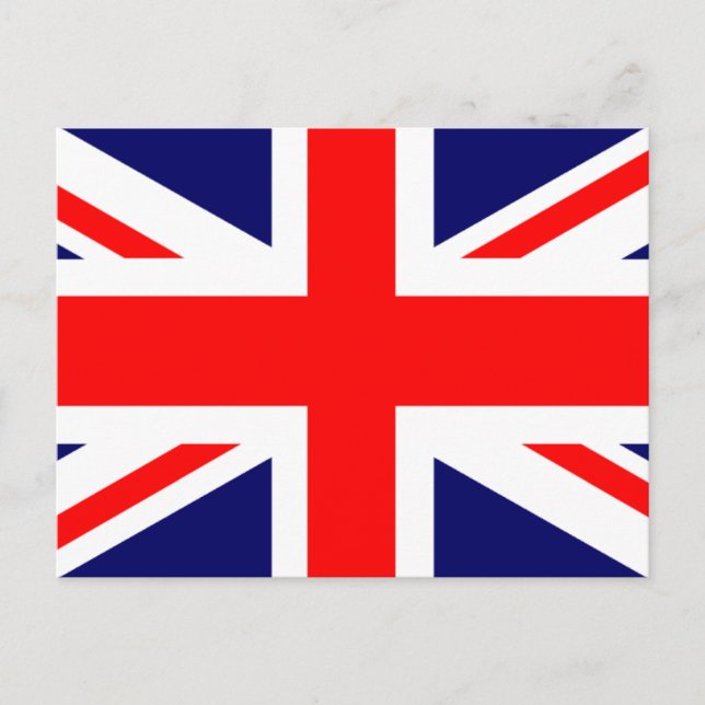 Cartão Postal Union Jack British Flag (Frente)