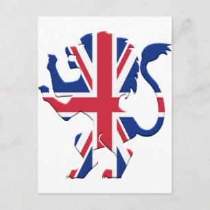Cartão Postal Union Jack Lion Rampant