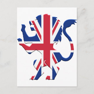 Cartão Postal Union Jack Lion Rampant