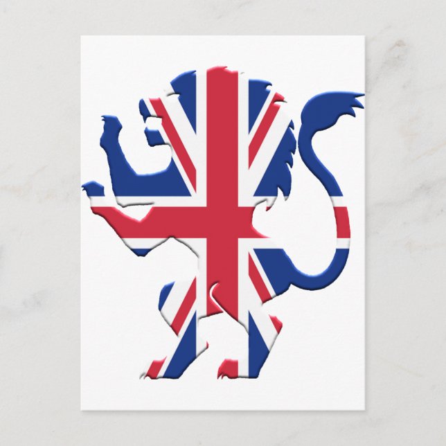 Cartão Postal Union Jack Lion Rampant (Frente)