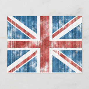Cartão Postal Union Jack vestido