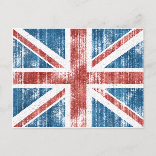 Cartão Postal Union Jack vestido (Frente)