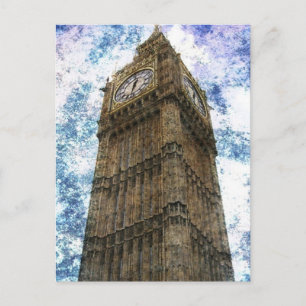 Cartão Postal United kingdom houses of parliament London Big Ben