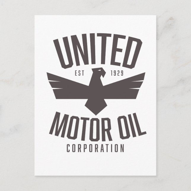 Cartão Postal United Motor Oil Corporation, (Frente)