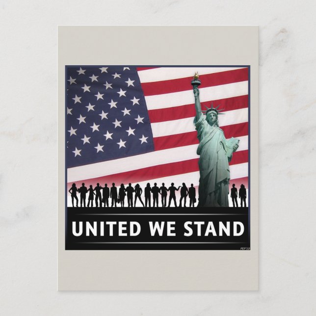 Cartão Postal United We Stand (Frente)