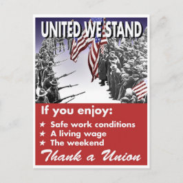 Cartão Postal United We Stand — Cartão-postal Pro-Union
