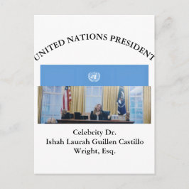 CARTÃO POSTAL #UNITEDNATIONSPRESIDENT DR. #LAURAHCASTILLOS ESQ.