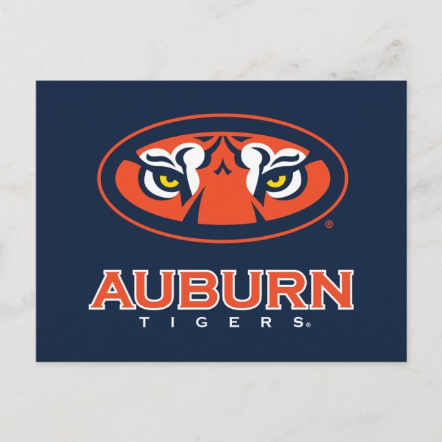 Cartão Postal Universidade de Auburn | Auburn Tigers (Frente)