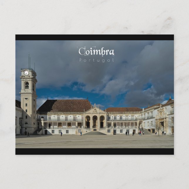 Cartão Postal Universidade de Coimbra - Viagem Art (Frente)