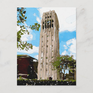 Cartão Postal Universidade de Michigan Tower Abstrato