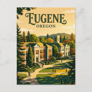 Cartão Postal Universidade de Oregon EUA
