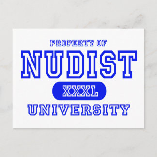 Cartão Postal Universidade Nudist