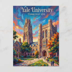 Cartão Postal Universidade Yale Connecticut