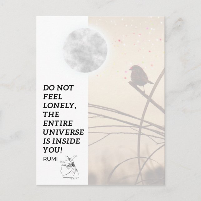 Cartão Postal Universo dentro de você (Frente)