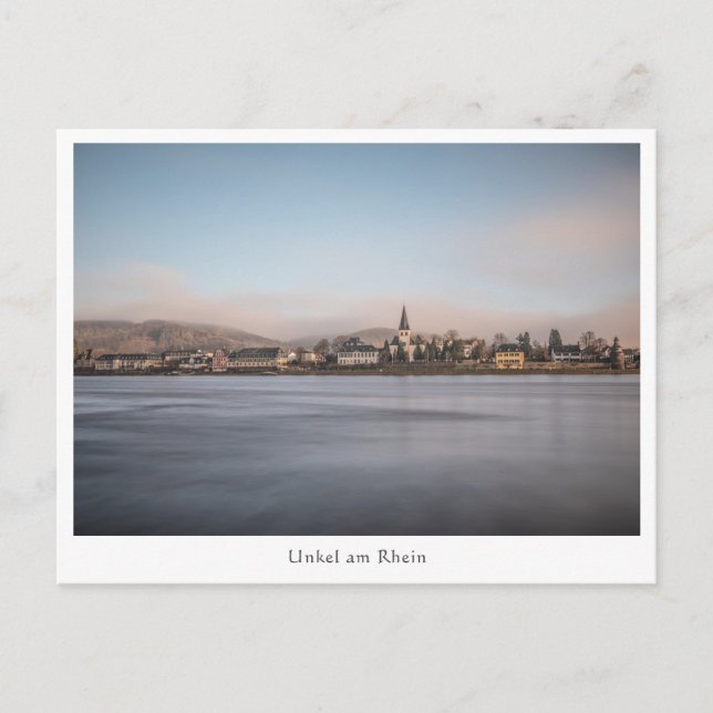 Cartão Postal Unkel no Reno (Frente)