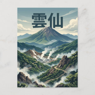 Cartão Postal Unzen Japão