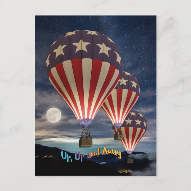Cartão Postal Up Up and Away (Frente)