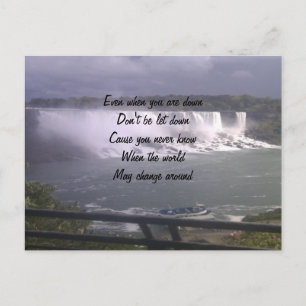 Cartão Postal upliftment inspirador