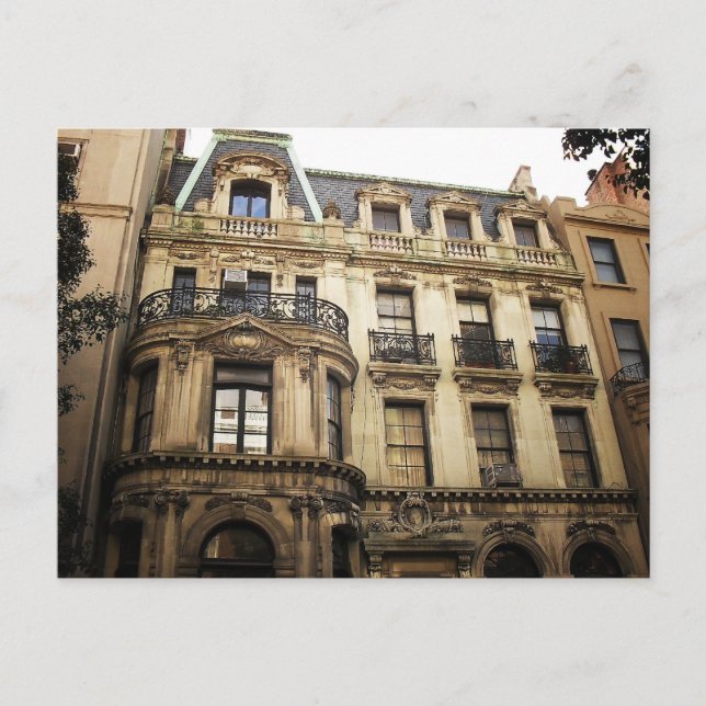 Cartão Postal Upper East Side Building, Nova Iorque. (Frente)
