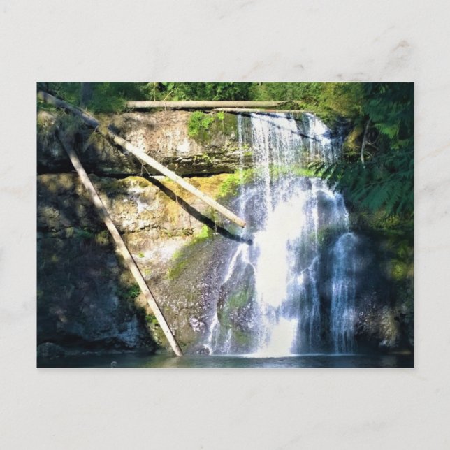 Cartão Postal Upper North Falls, Silver Falls, Oregon (Frente)
