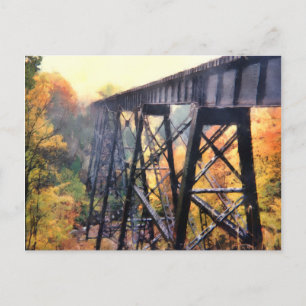 Cartão Postal Upper Peninsula Train Trestle