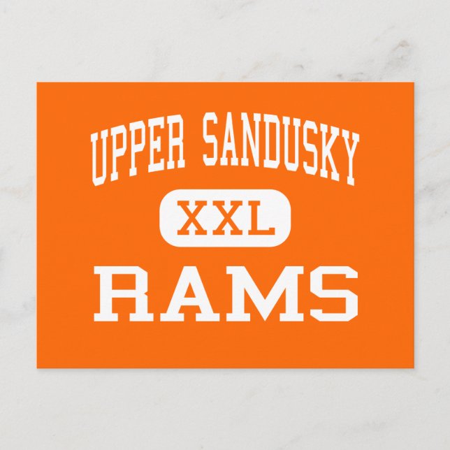 Cartão Postal Upper Sandusky - Rams - Mais velho - Upper Sandusk (Frente)