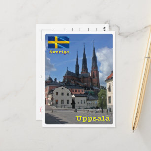 Cartão Postal Uppsala - Suecia -