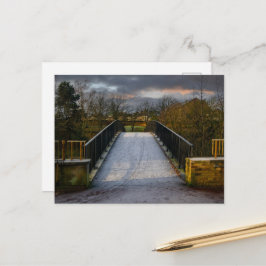 Cartão Postal Urban Frosty Footbridge, Bradford