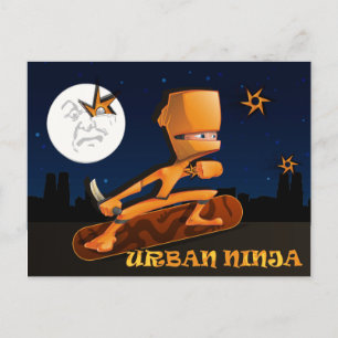 Cartão Postal Urban Ninja