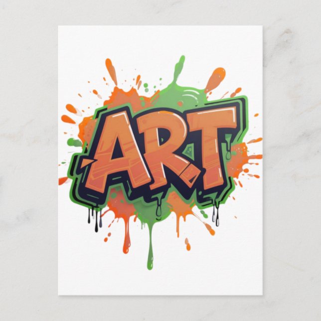 Cartão Postal Urban Splash Art Graffiti Pulse Bold Street Expres (Frente)