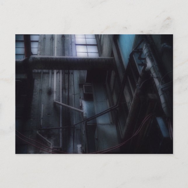 Cartão Postal Urbana-grunge, corredor de Melbourne (Frente)