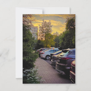 Cartão Postal Urbano da Serenidade Dourada – Perso