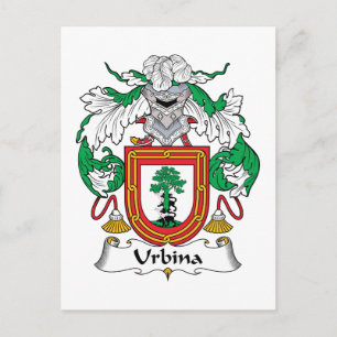 Cartão Postal Urbina Family Crest