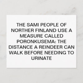 Cartão Postal Urining Reindeer