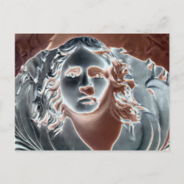 Cartão Postal Urn Face De Cobre Cinza Arte De Computador