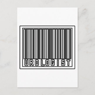 Cartão Postal Urologista de Código de Barras