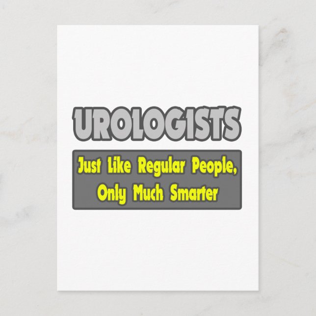 Cartão Postal Urologistas... mais inteligentes (Frente)